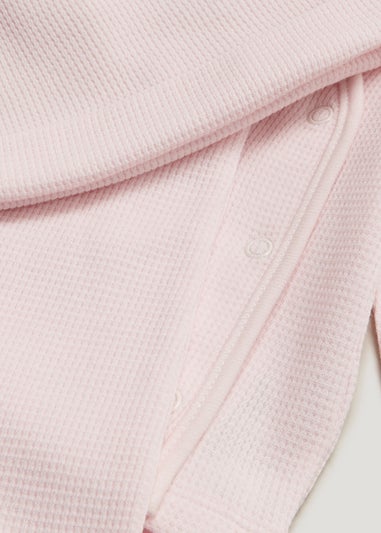 Baby 3 Piece Pink Waffle Set (Newborn-12mths)