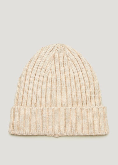 Oatmeal Ribbed Baby Beanie Hat (Newborn-24mths)