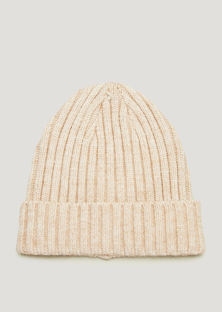 Oatmeal Ribbed Baby Beanie Hat (Newborn-24mths)