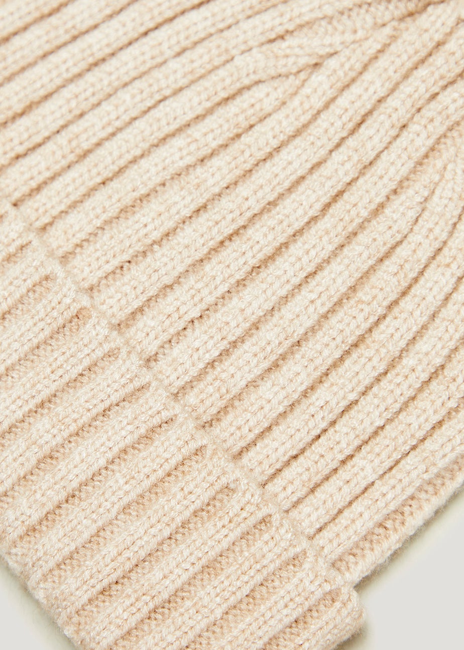 Oatmeal Ribbed Baby Beanie Hat (Newborn-24mths)