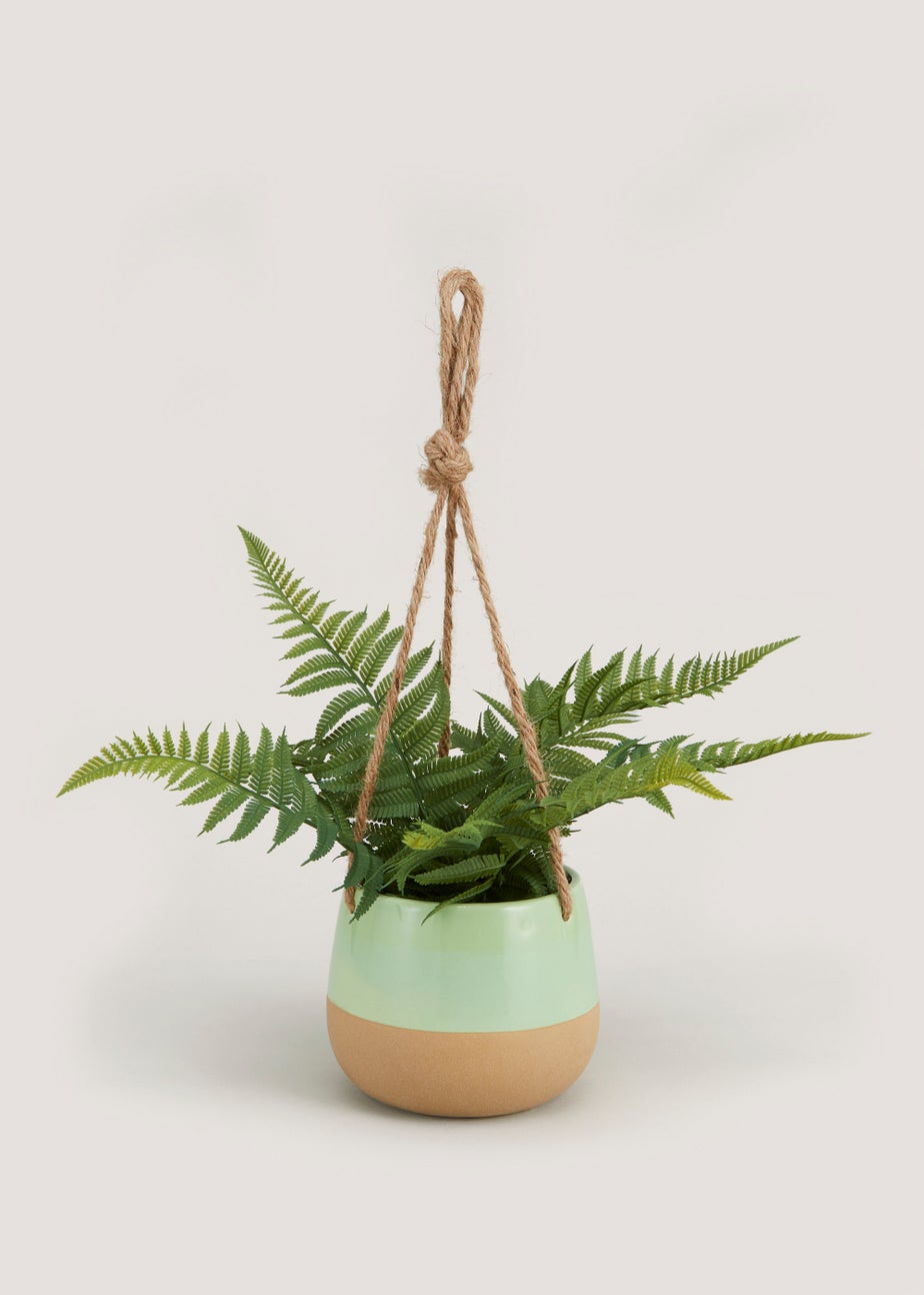 Hanging Fern in Ceramic Pot (40cm)