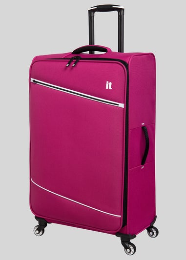 IT Luggage Pink Soft Shell Suitcase