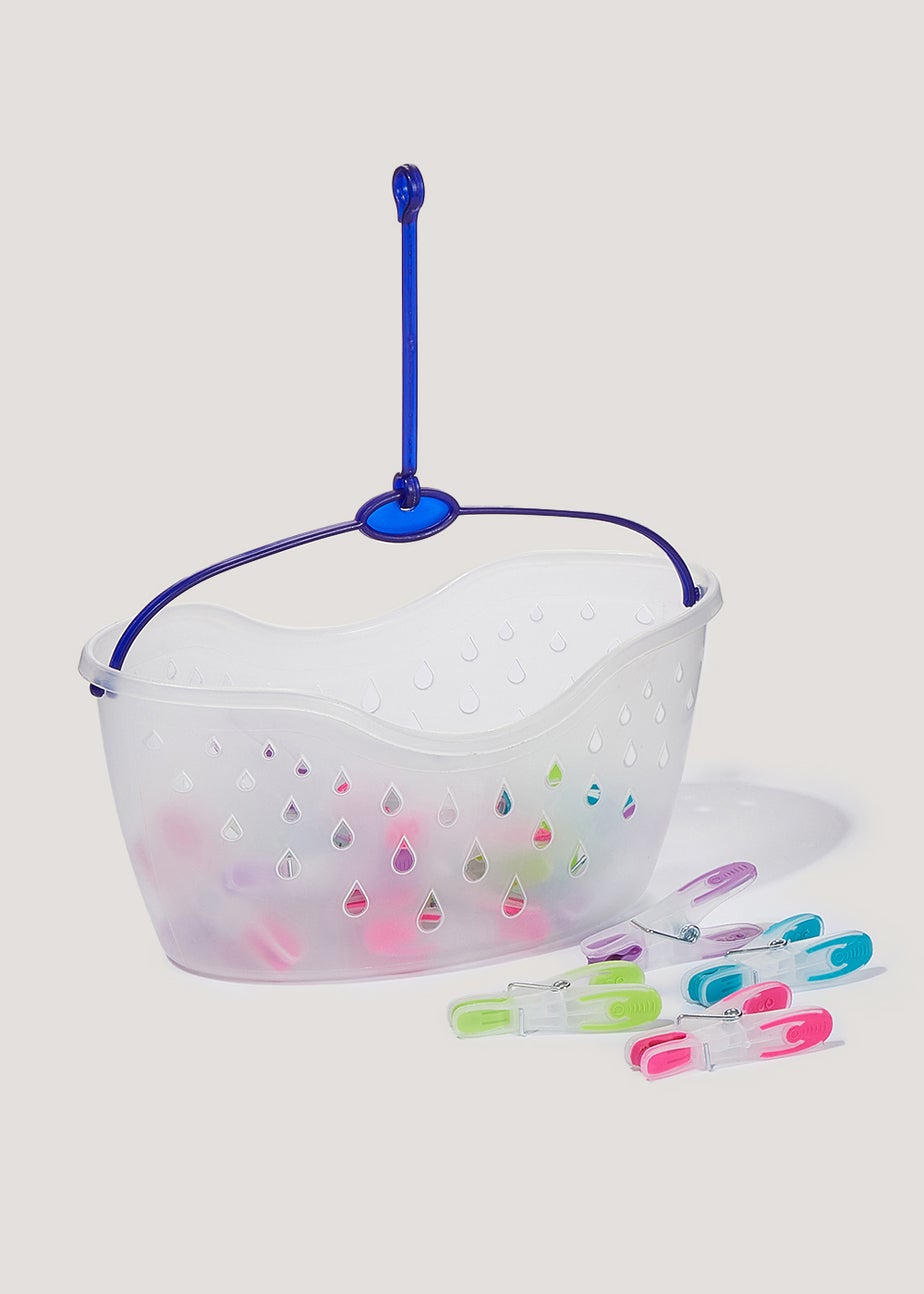 Minky 24 Pack Pegs & Caddy Set