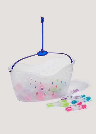 Minky 24 Pack Pegs & Caddy Set