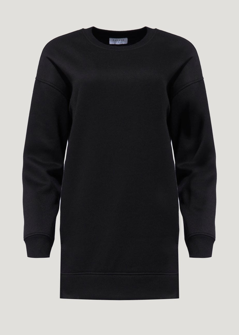Black Longline Sweatshirt