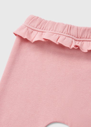 Baby Pink Frill Joggers (Newborn-23mths)
