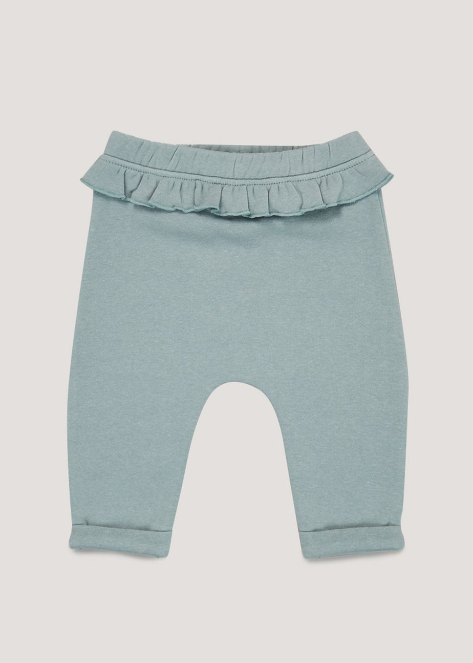 Baby Turquoise Frill Joggers (Newborn-23mths)