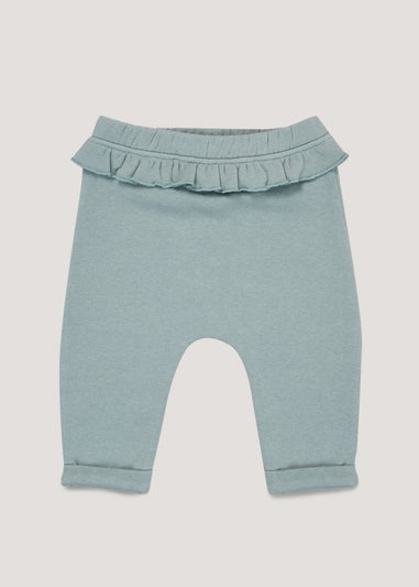 Baby Turquoise Frill Joggers (Newborn-23mths)