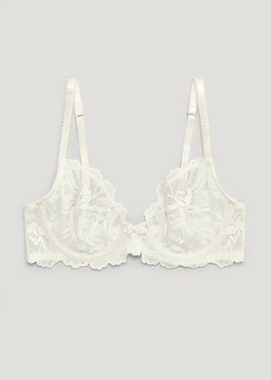 Cream Lace Non Padded Bra