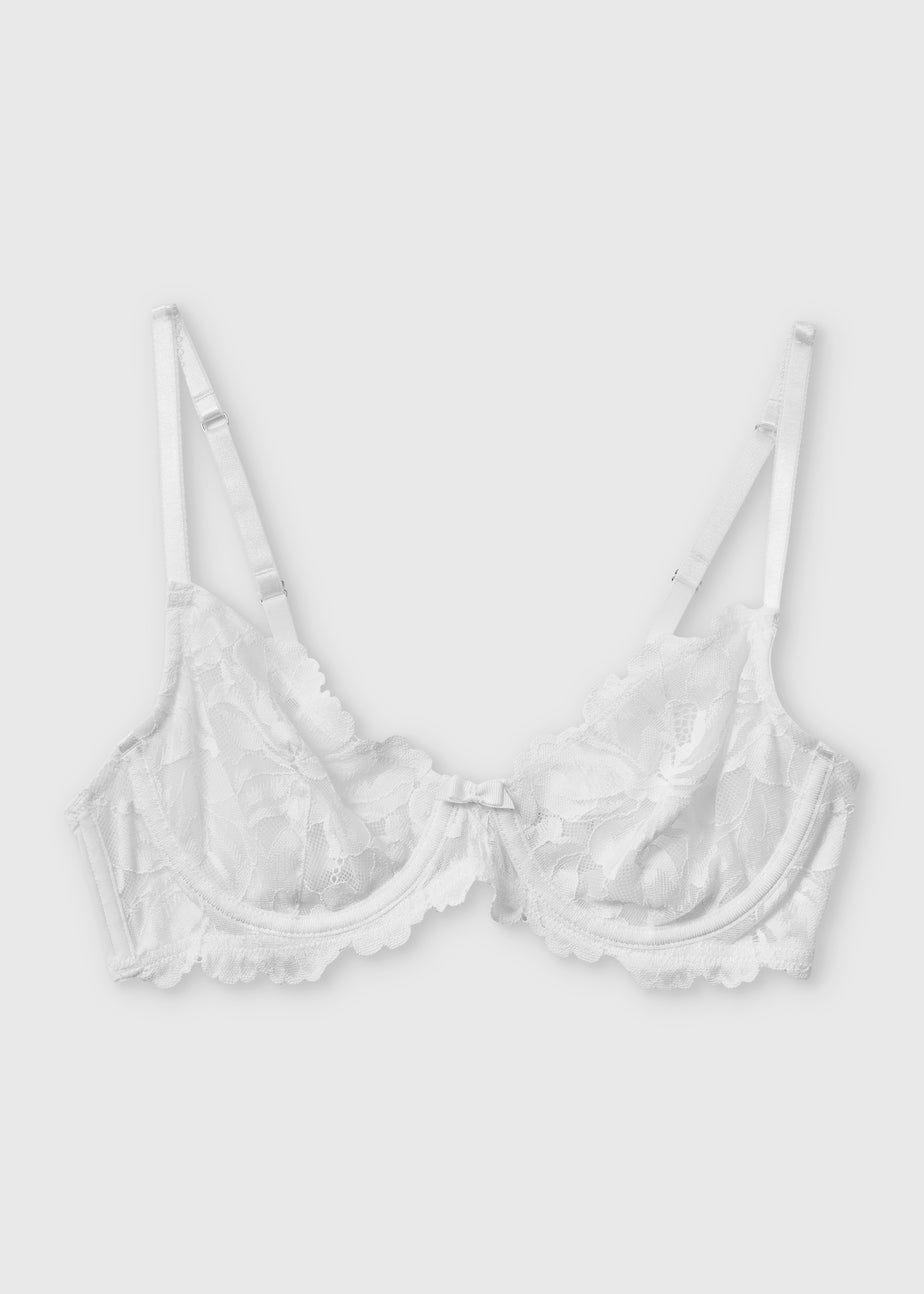 Cream Lace Non Padded Bra