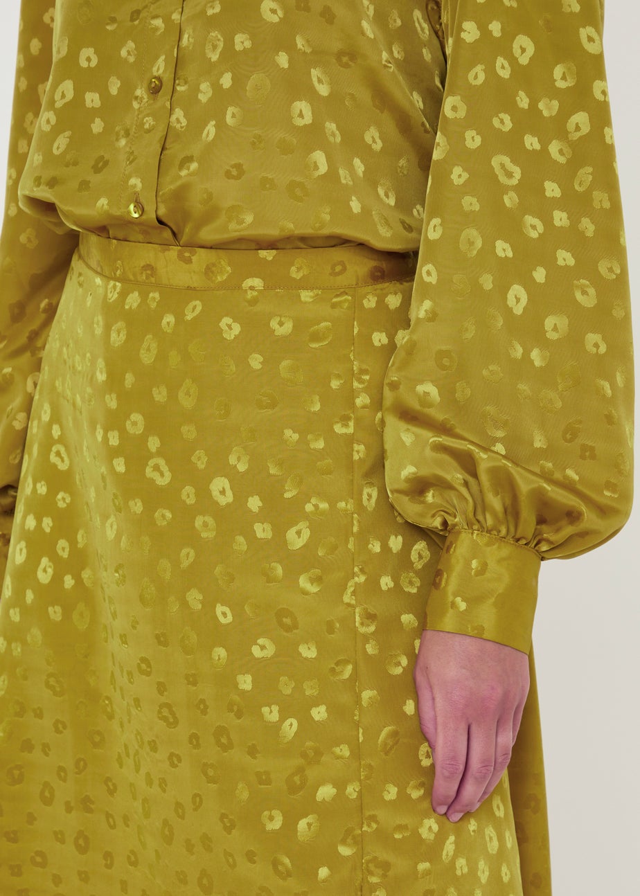 JDY Diffi Green Animal Print Skirt