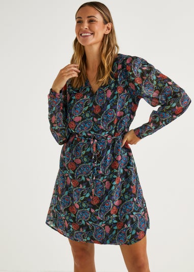 JDY Gonzo Multicoloured Paisley Print Dress