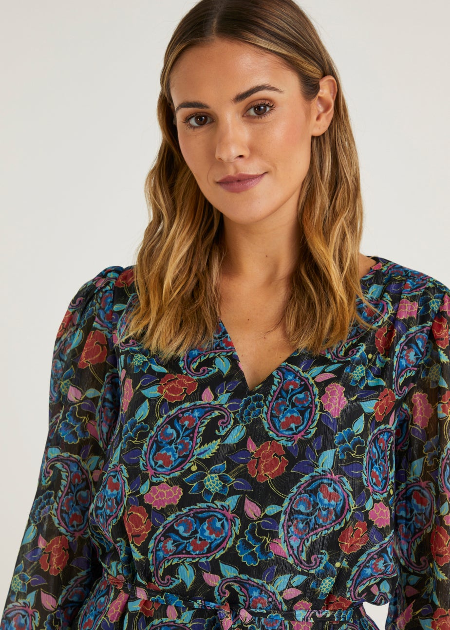 JDY Gonzo Multicoloured Paisley Print Dress