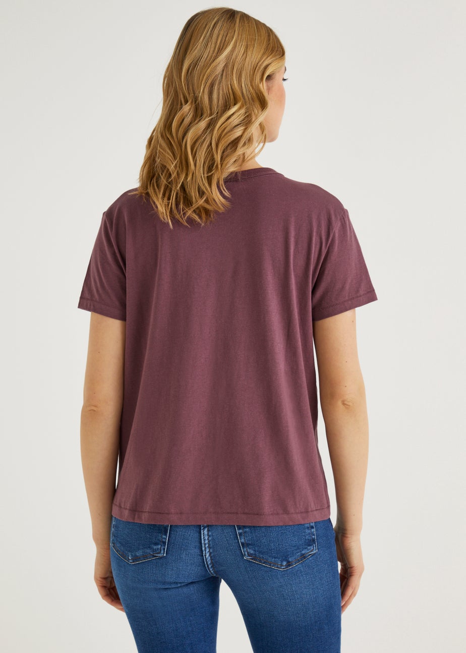 JDY Plum Memphis Print T-Shirt