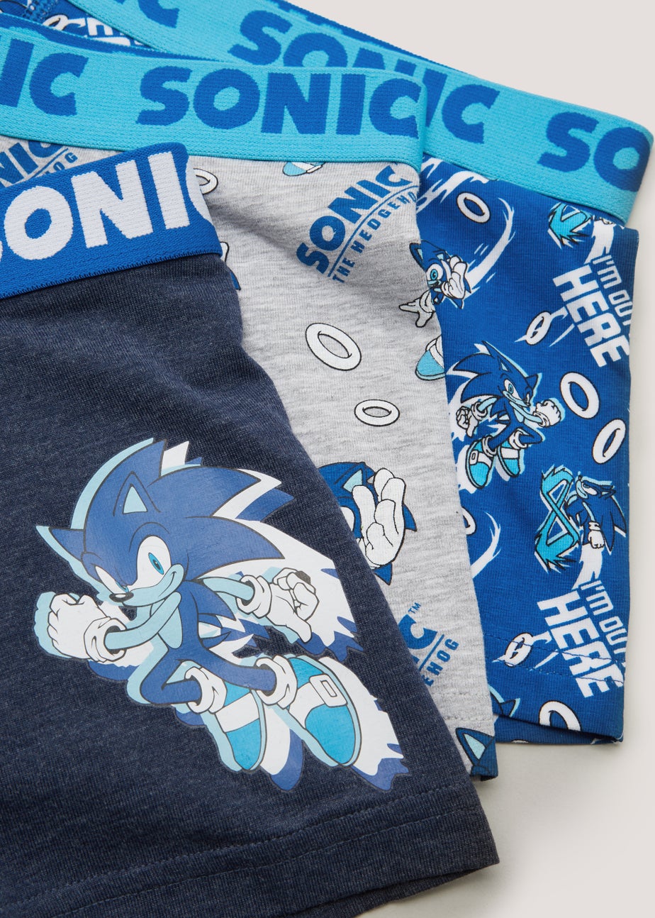 Boys 3 Pack Sonic the Hedgehog Trunks (2-9yrs)