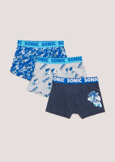 Boys 3 Pack Sonic the Hedgehog Trunks (2-9yrs)