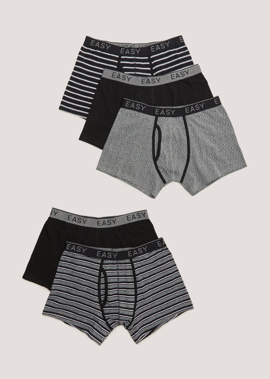 5 Pack Monochrome Keyhole Trunks