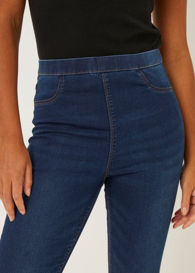 Rosie Dark Wash Pull On Jeggings (Long Length)