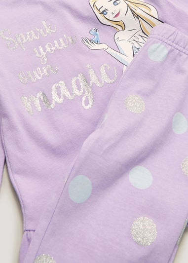 Girls Lilac Ombre Frozen Pyjama Set (2-9yrs)