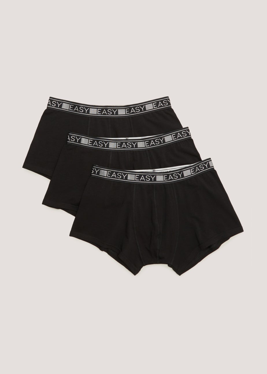 3 Pack Black Modal Boxers