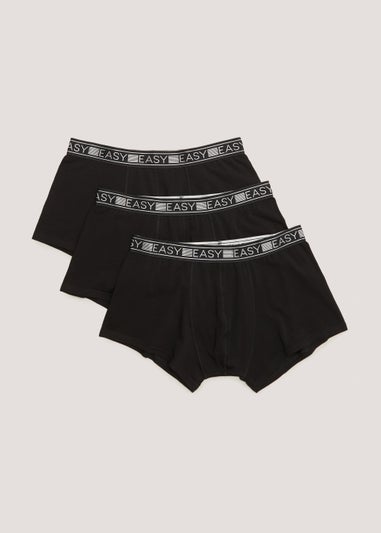 3 Pack Black Modal Boxers