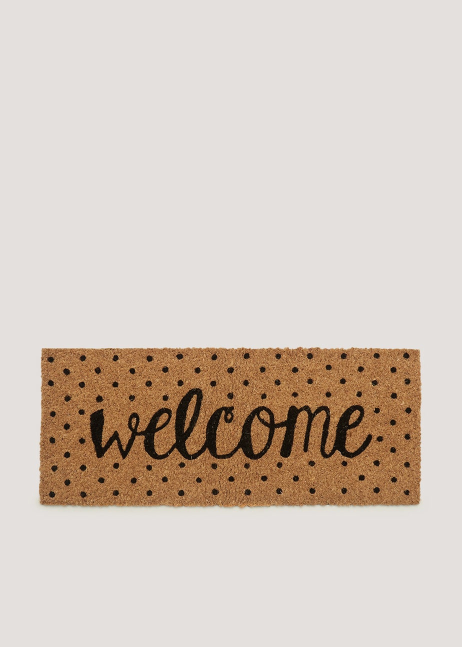 Natural Spot Welcome Doormat