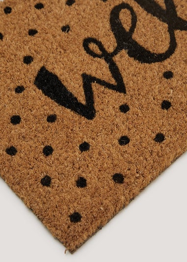 Natural Spot Welcome Doormat