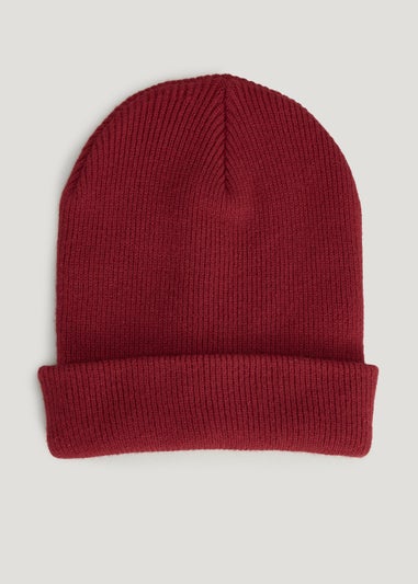 Red Essential Beanie Hat