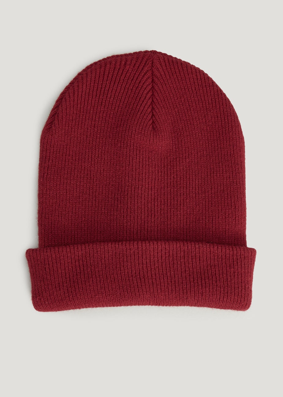 Red Essential Beanie Hat