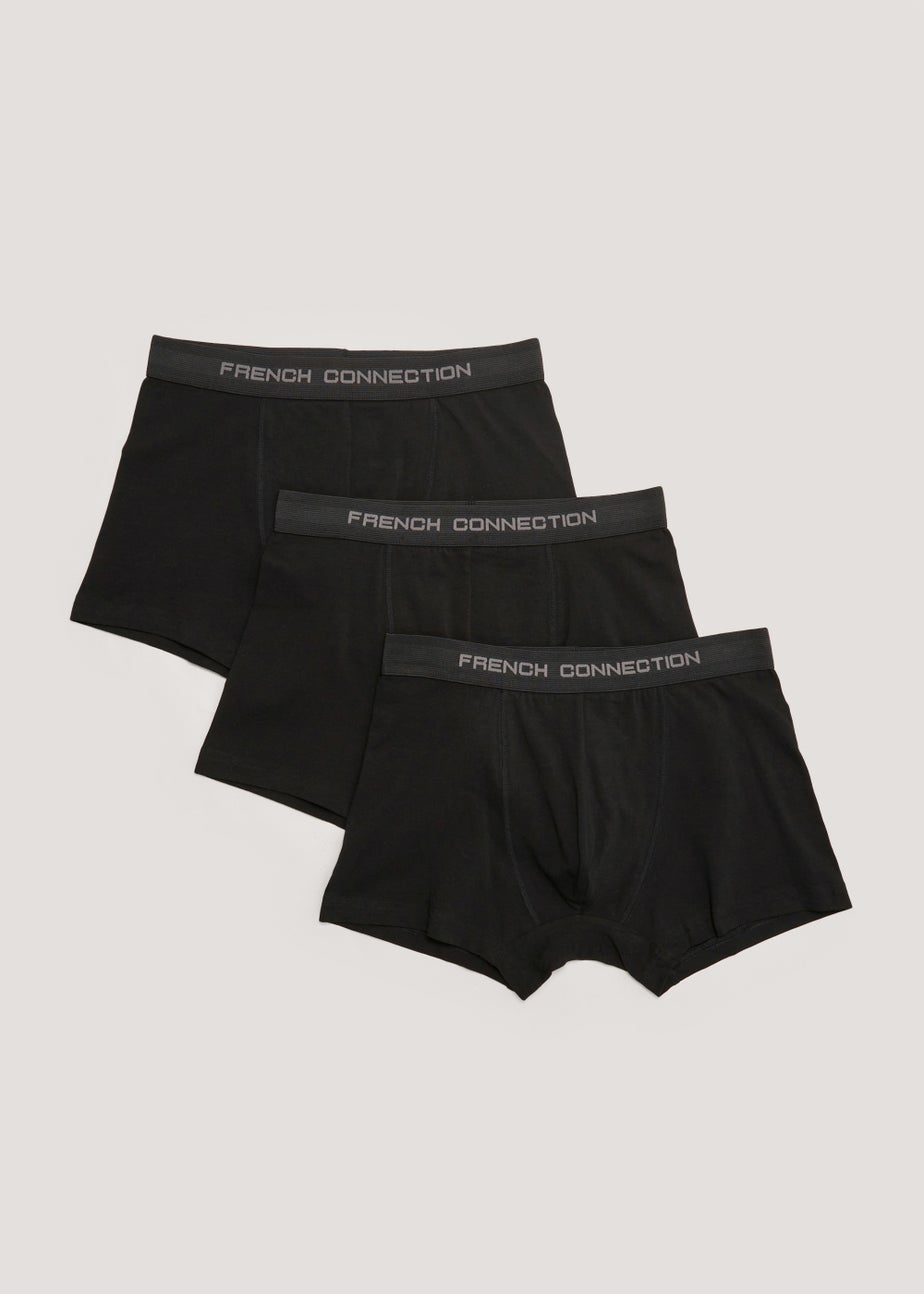 3 Pack French Connection Black Boxers