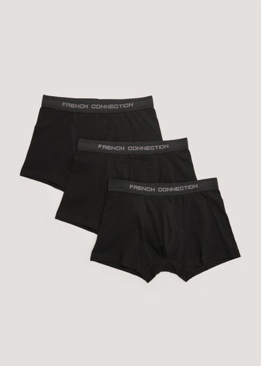 3 Pack French Connection Black Boxers