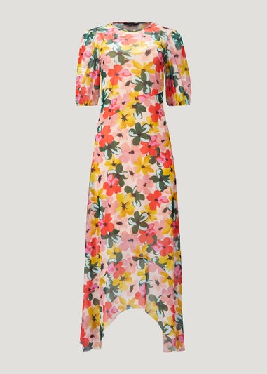 Be Beau Floral Mesh Dress