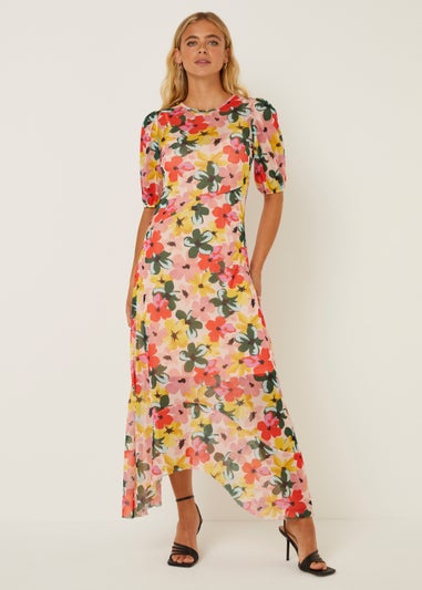Be Beau Floral Mesh Dress