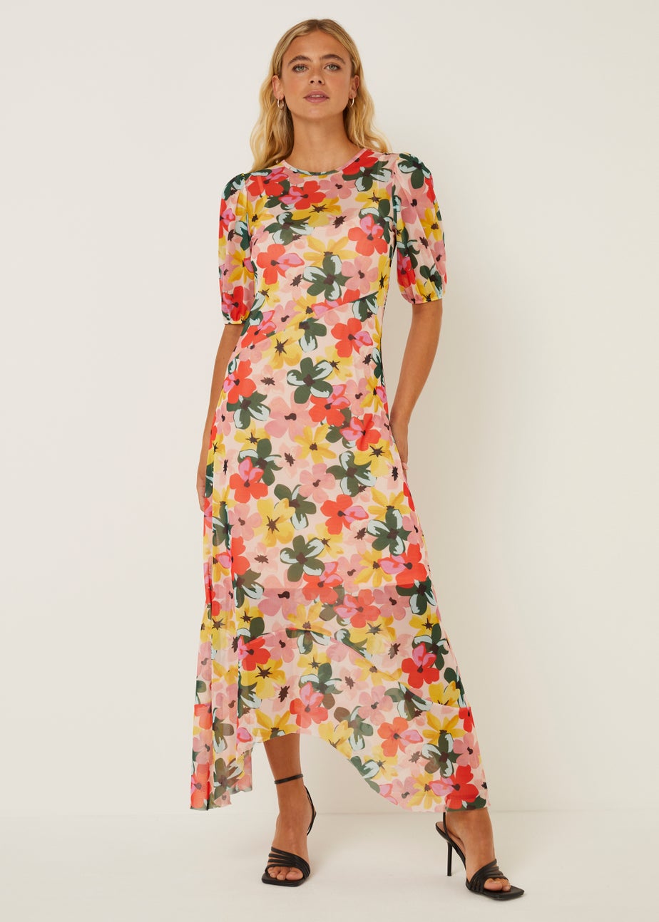 Be Beau Floral Mesh Dress