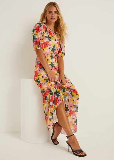 Be Beau Floral Mesh Dress