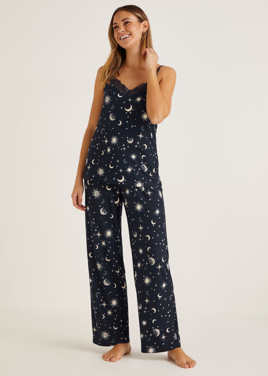 Navy Soft Touch Cami Pyjama Set