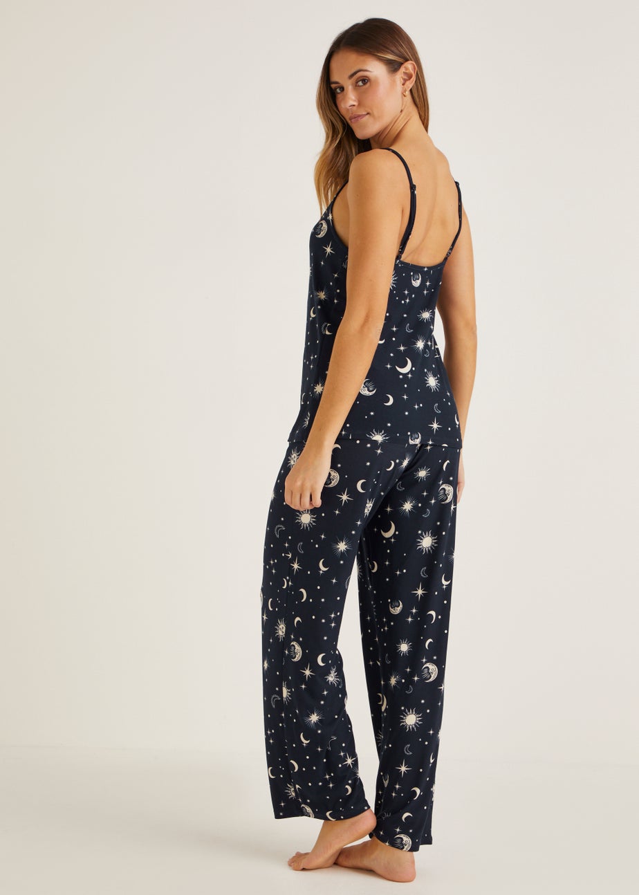 Navy Soft Touch Cami Pyjama Set
