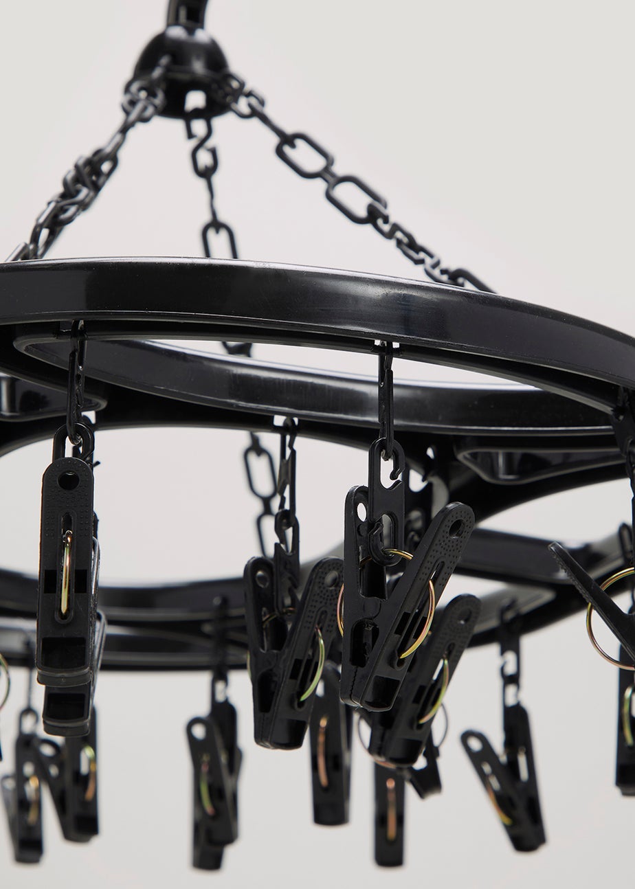 Black Hangable Sock Dryer