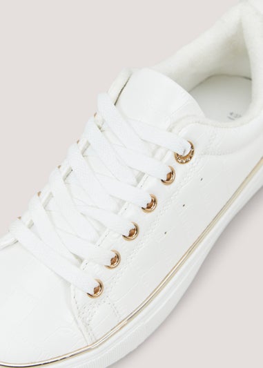 White & Gold Trainers