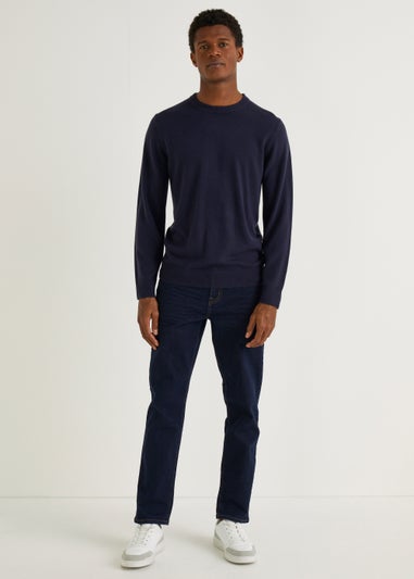 Navy Soft Touch Crew Neck Jumper