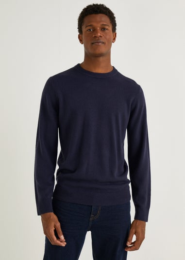 Navy Soft Touch Crew Neck Jumper