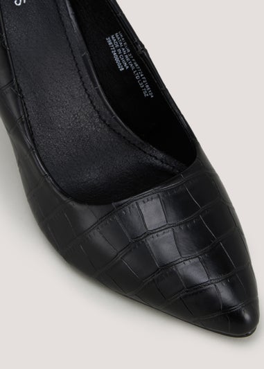 Et Vous Black Pointed Court Shoes
