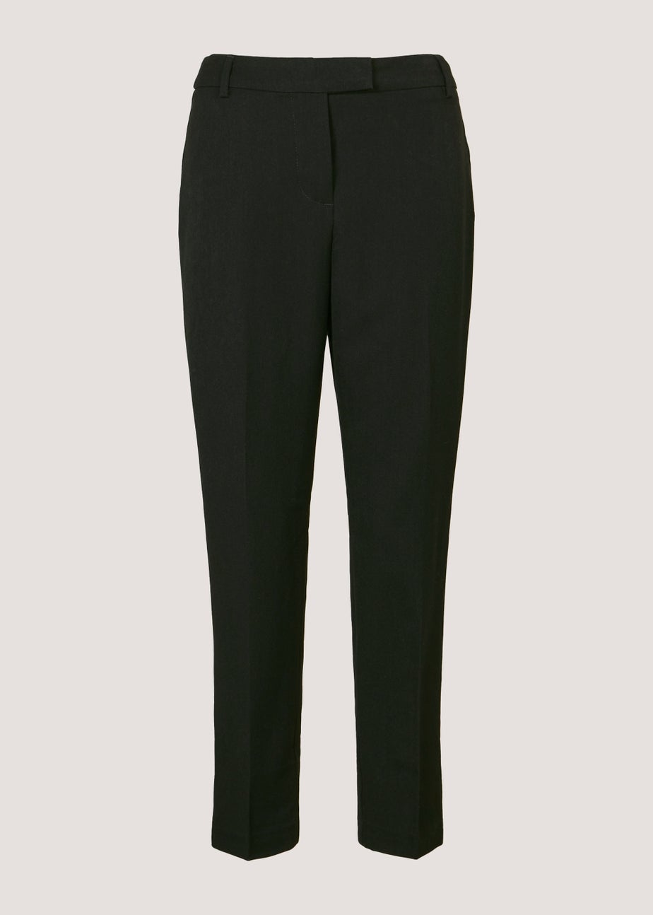 Et Vous Black Slim Fit Ankle Grazer Trousers