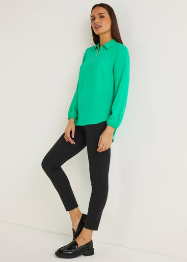 Et Vous Black Ponte Trousers