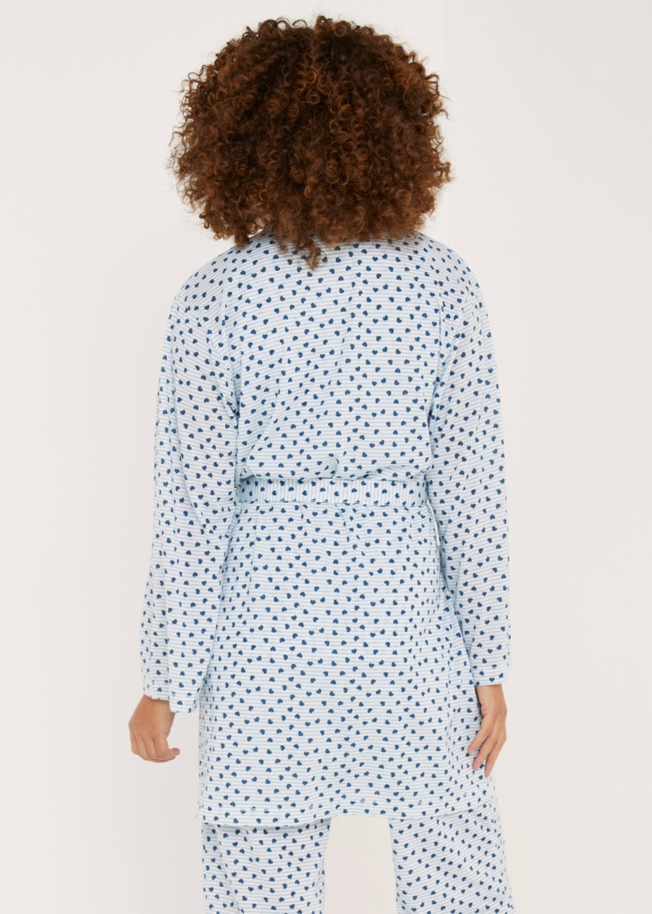 Blue Heart Dressing Gown