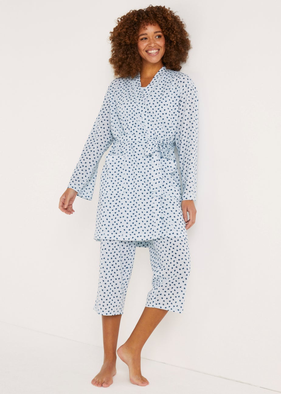 Blue Heart Dressing Gown