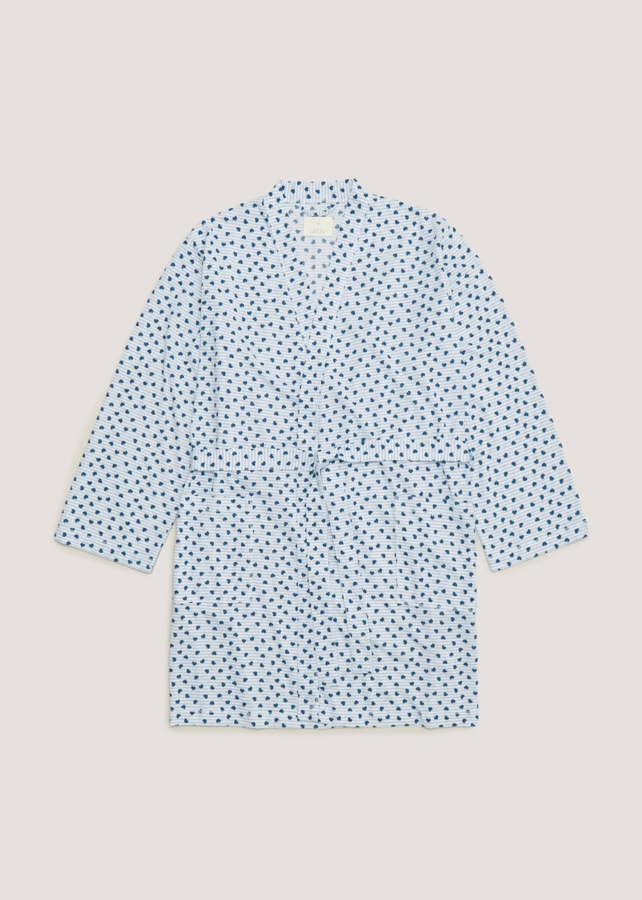Blue Heart Dressing Gown