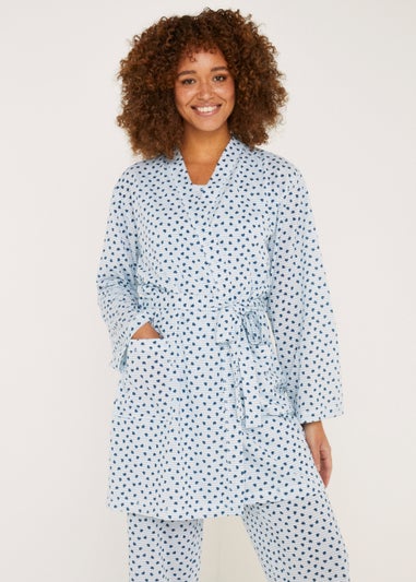 Blue Heart Dressing Gown