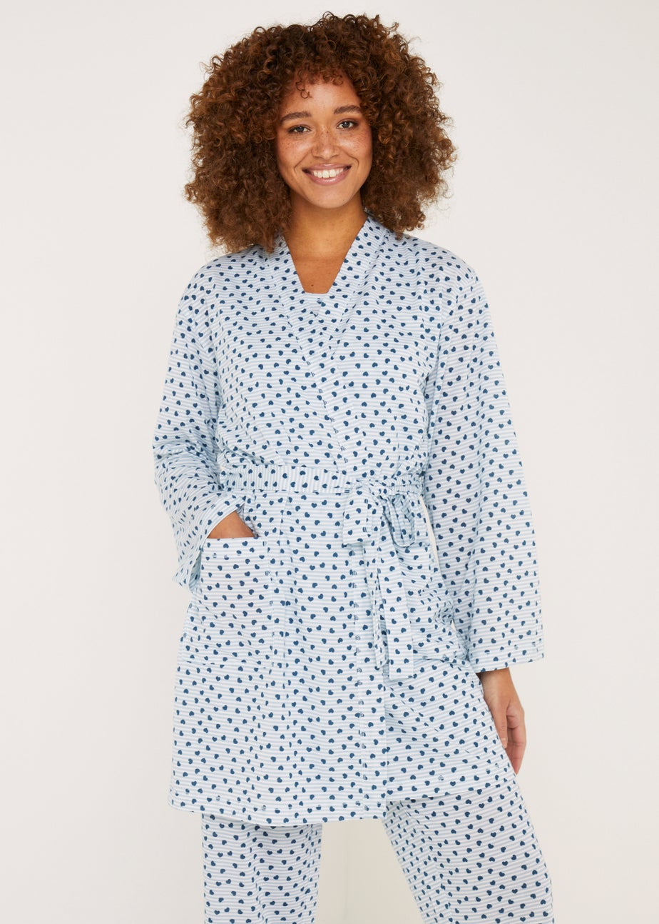 Blue Heart Dressing Gown