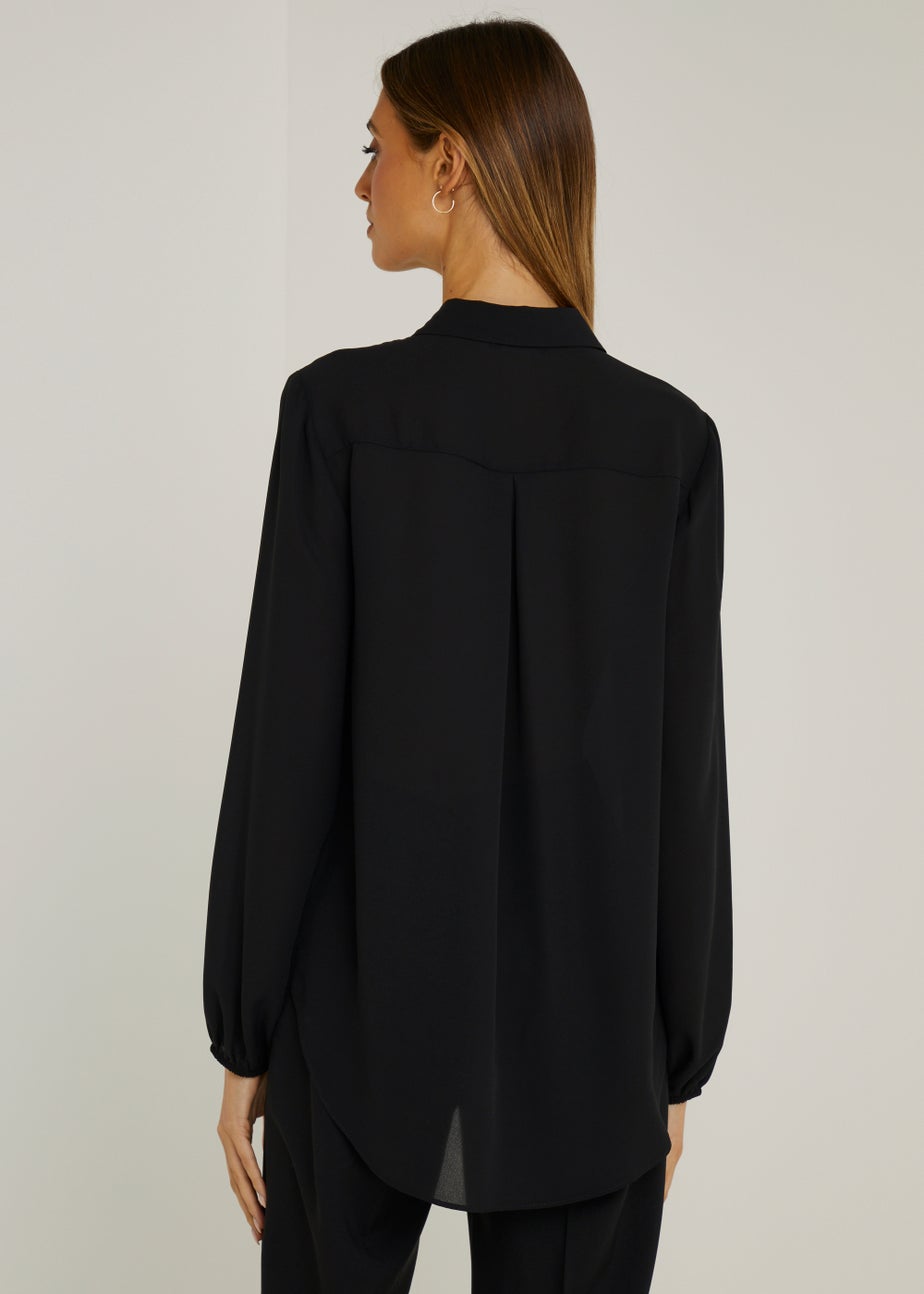Et Vous Black Half Zip Blouse